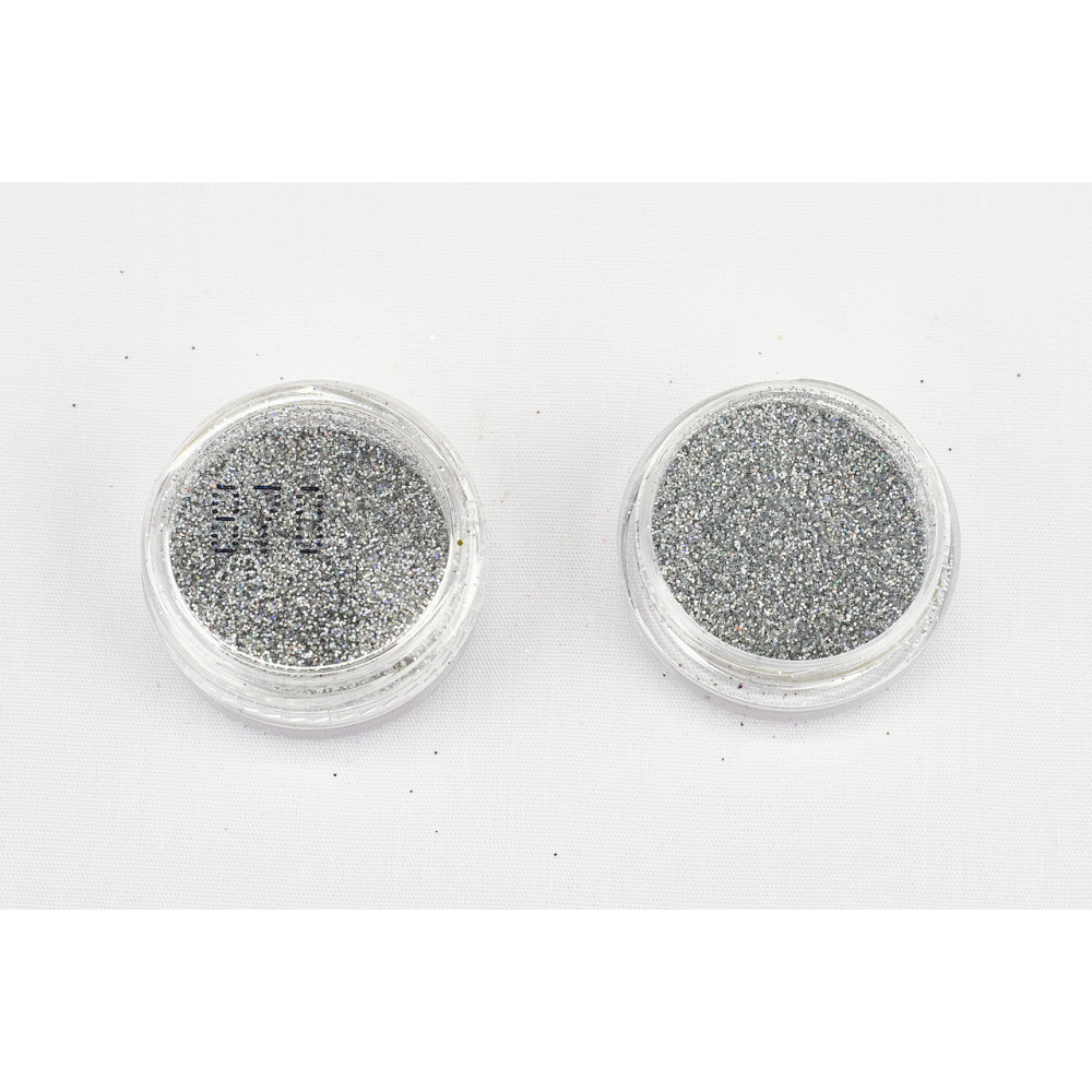 Glitter argintiu holografic 870, 0,2 mm 1/128, 2 ml