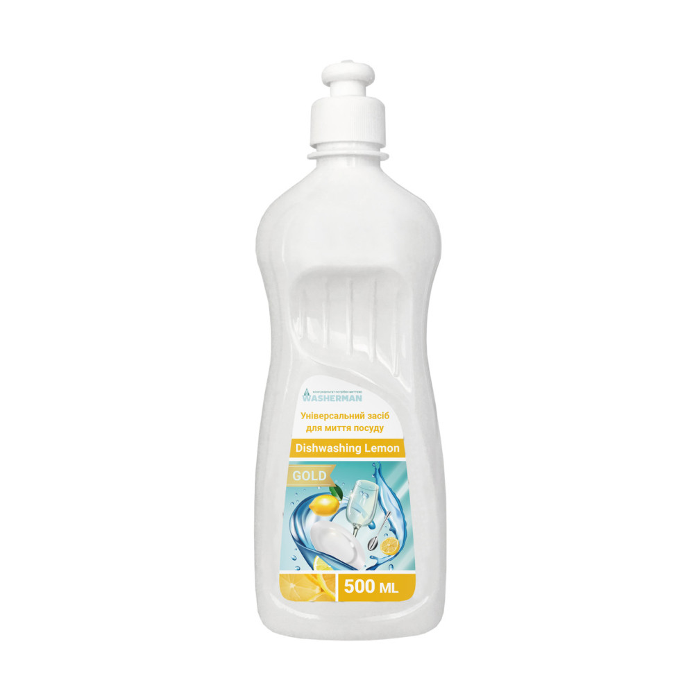 Универсальное моющее средство для посуды Лимон Dishwashing Lemon Gold 500 мл