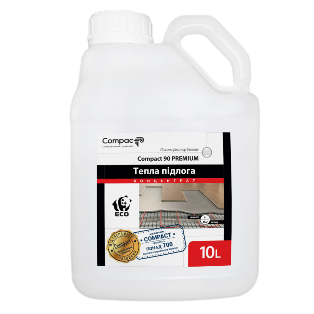 СуперПластификатор бетона Compact 90 Premium ввод 0.5% 10 л
