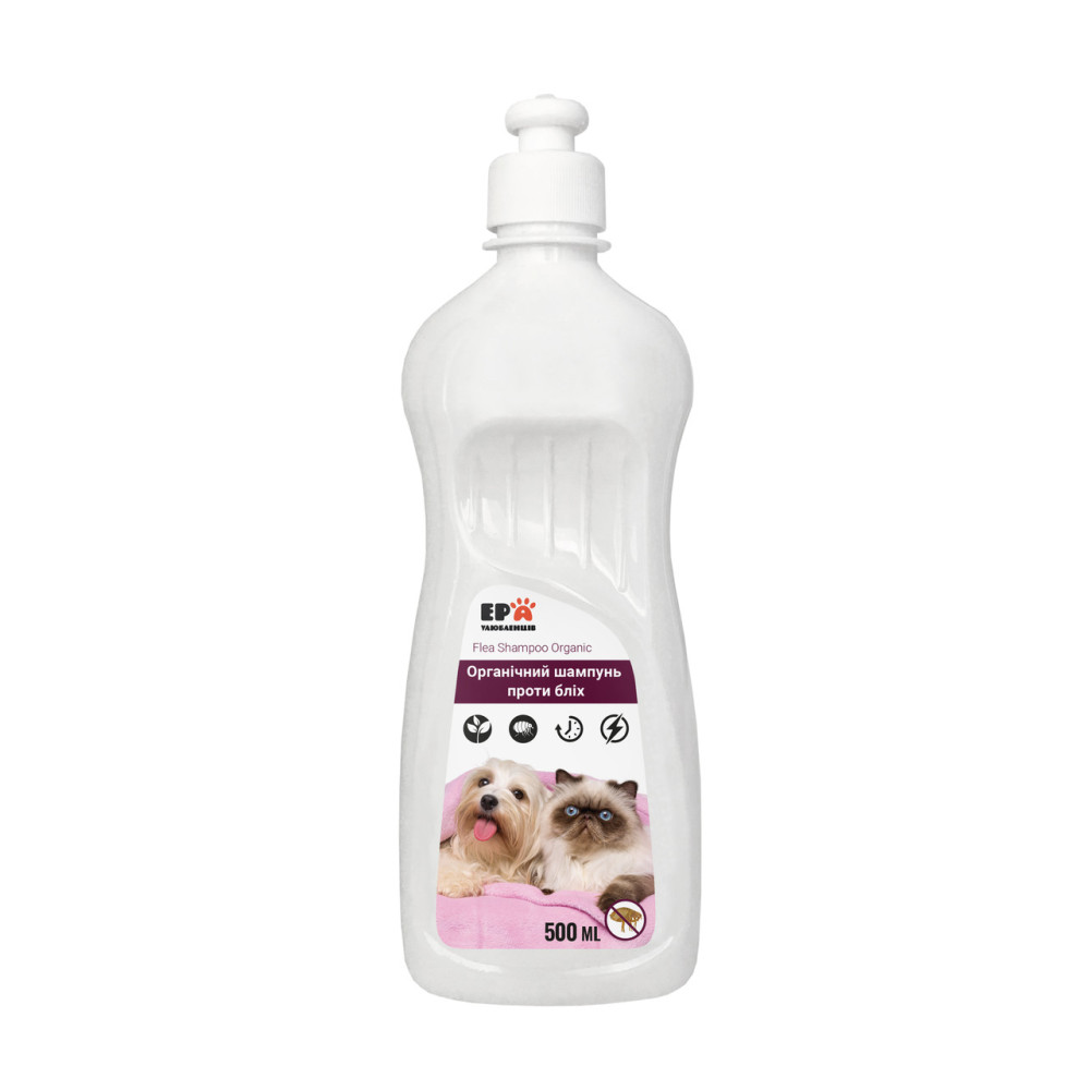 Sampon anti-purici organic Flea Shampoo Organic 500 ml