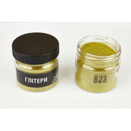 Глитер золотой 823, 0,07 мм 1/360, 70 мл