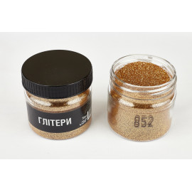 Глитер бронза 852, 0,2 мм 1/128, 70 мл