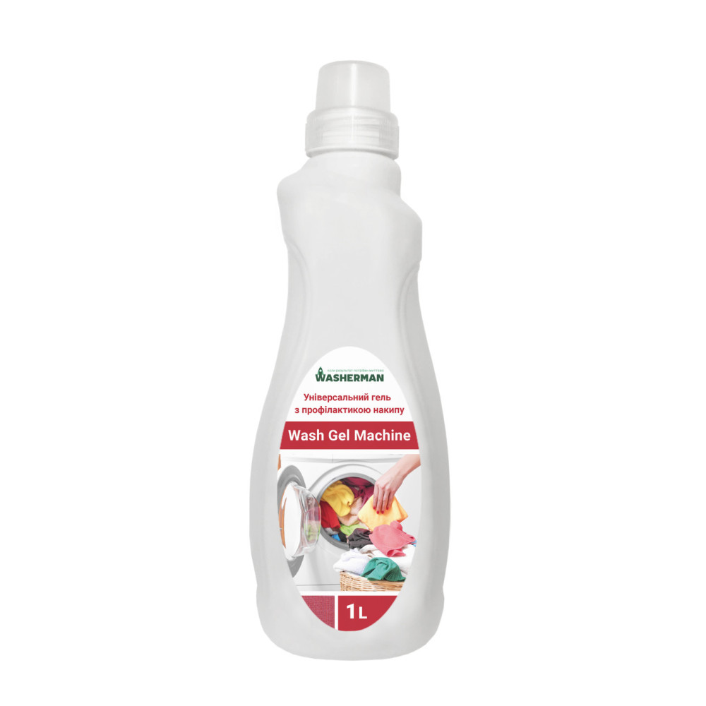 Стиральный гель автомат с профилактикой накипи Wash Gel machine, 1 л