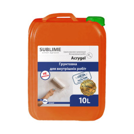 Грунтовка для внутренних работ 1:4 Acrygel Euro, 10 л