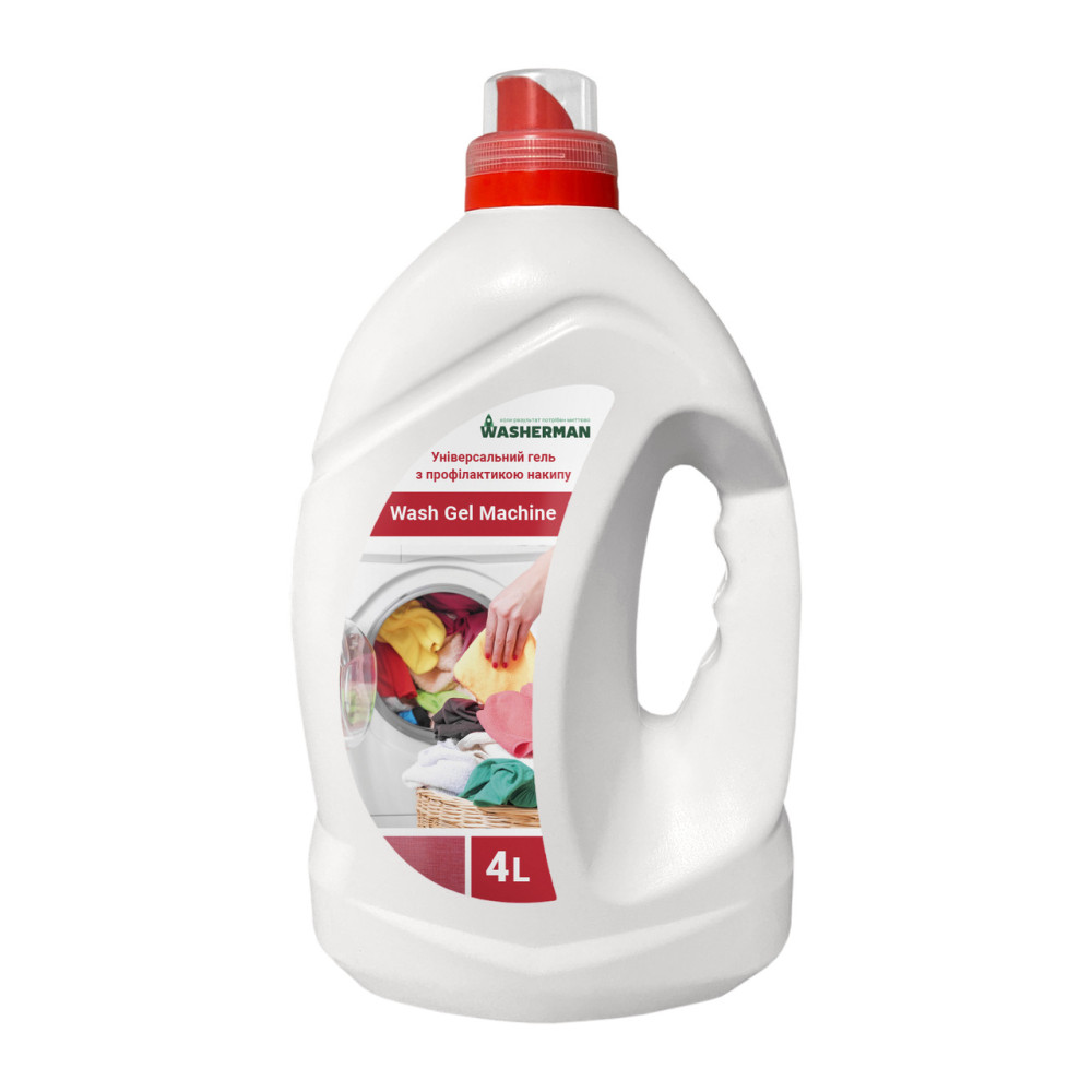 Стиральный гель автомат с профилактикой накипи Wash Gel machine, 4 л