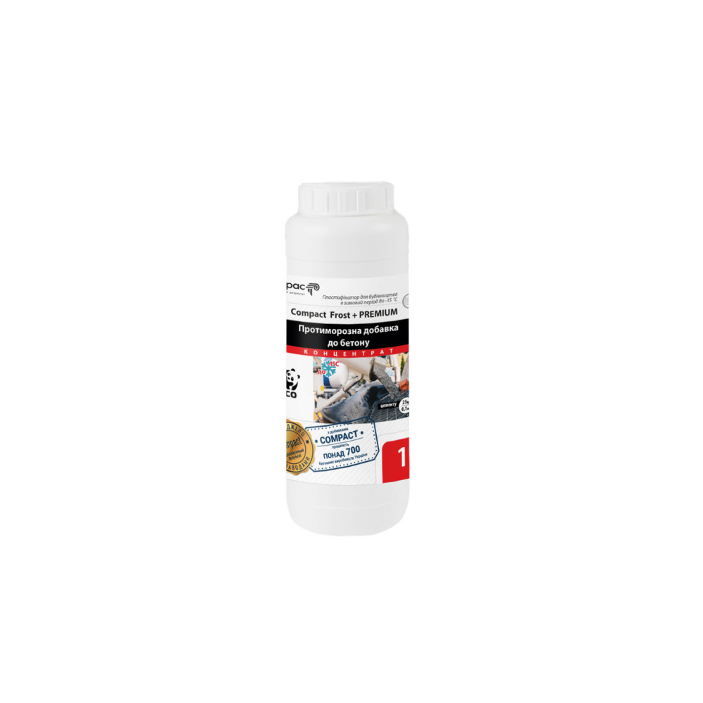 Противоморозная добавка для бетона Compact Frost + Premium 1 л