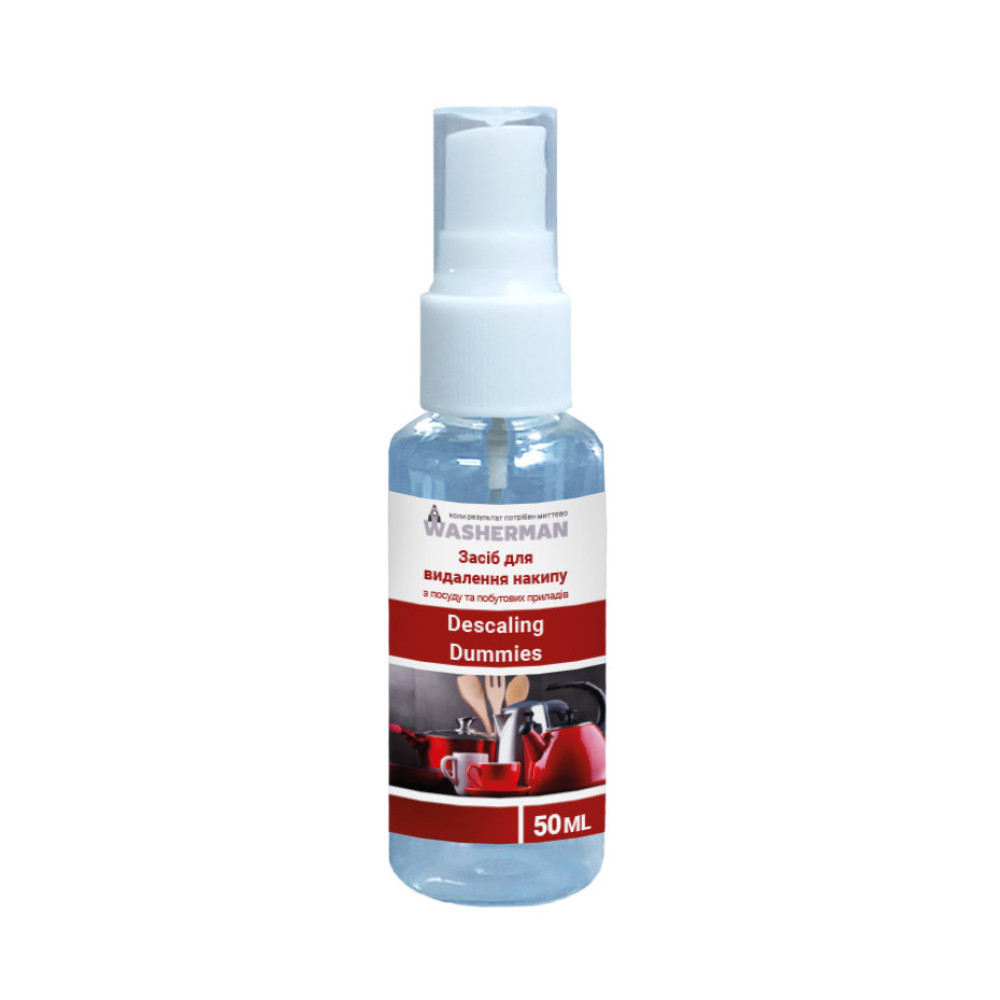 Agent de detartrare pentru indepartarea calcarului, a vaselor si a aparatelor electrocasnice 50 ml