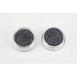 Gri glitter 858, 0,2 mm 1/128, 2 ml