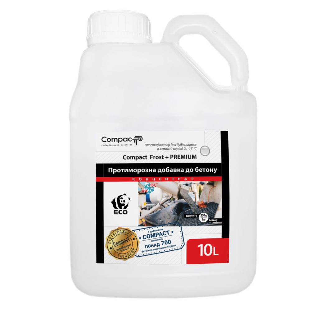 Aditiv anti-îngheț pentru beton Compact Frost + Premium 10 l