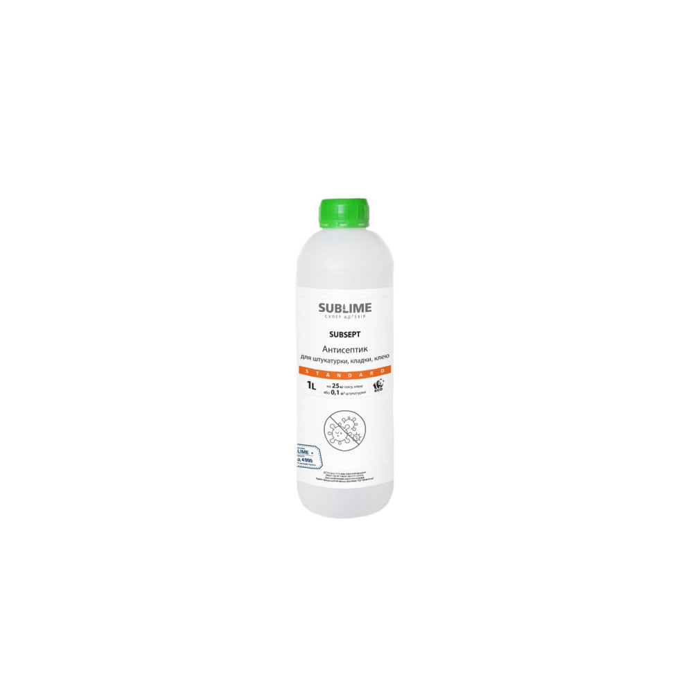 Антисептик для кладки клея SUBSEPT Standard, 1 л