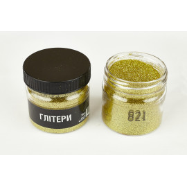 Глитер золотой 821, 0,2 мм 1/128, 70 мл
