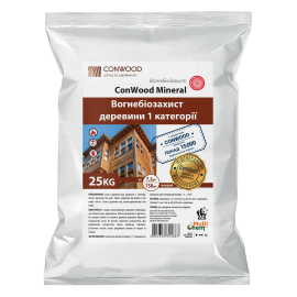 Антипирен Антисептик Огнебиозащита для древисины ConWood Mineral Premium красный Концентрат 25 кг