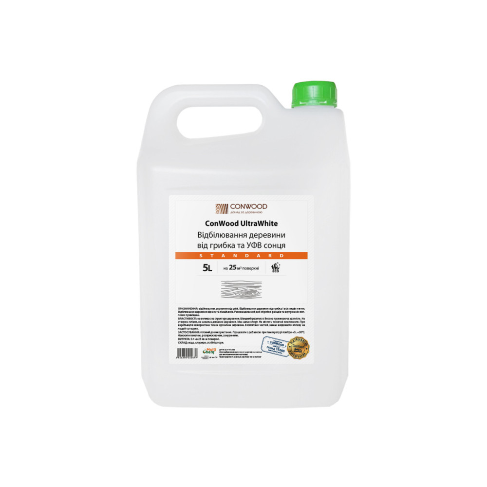 Осветитель древесины универсальный ConWood UltraWhite Standard, 5 л