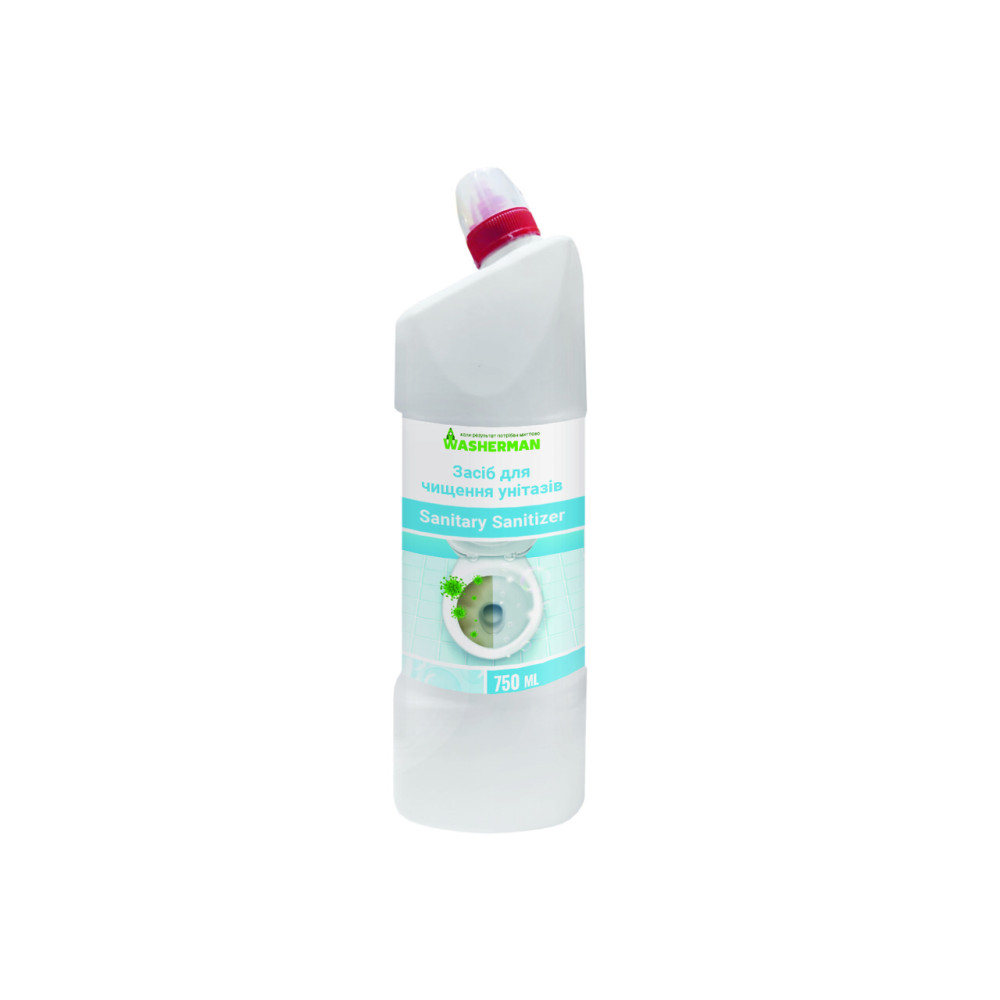 Средство для чистки унитазов Sanitary Sanitizer, туалетный утенок, 750 мл