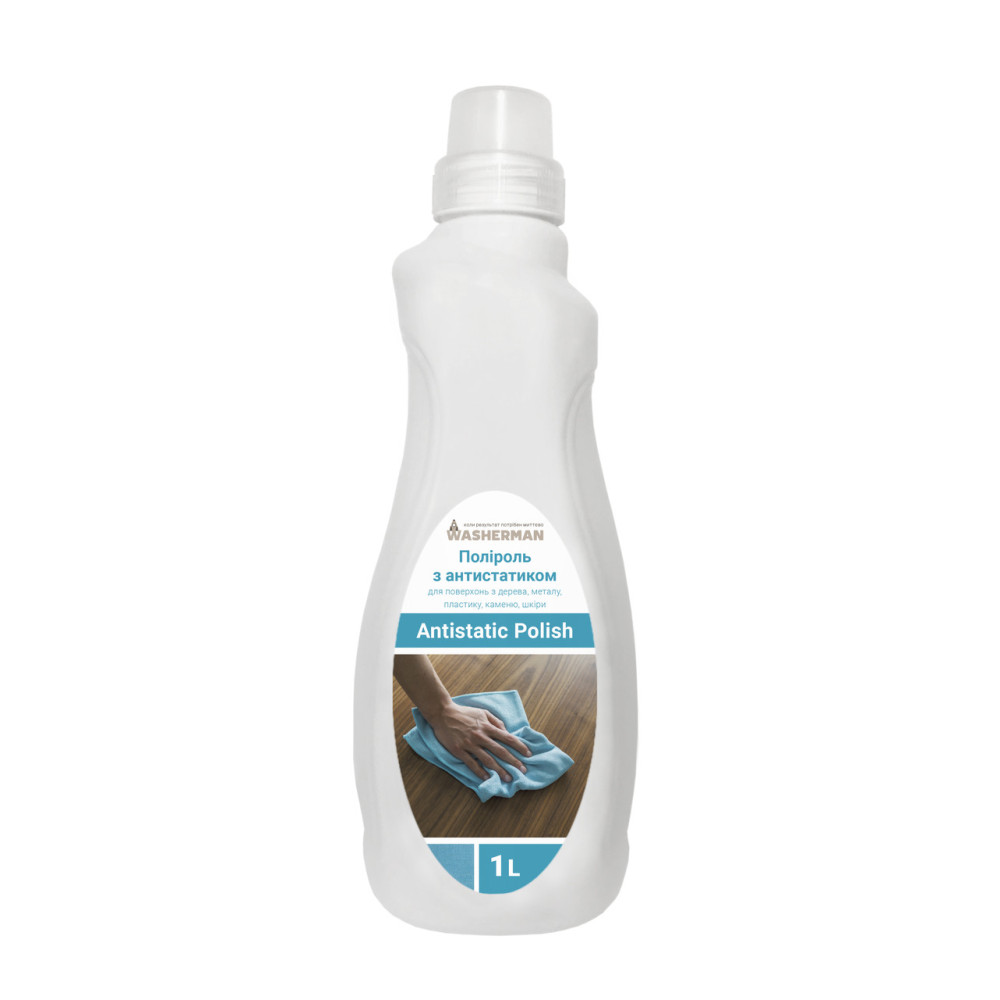 Detergent de lustruit cu agent antistatic, pentru lemn, metal, plastic, piatra, piele Antistatic Polish 1 l